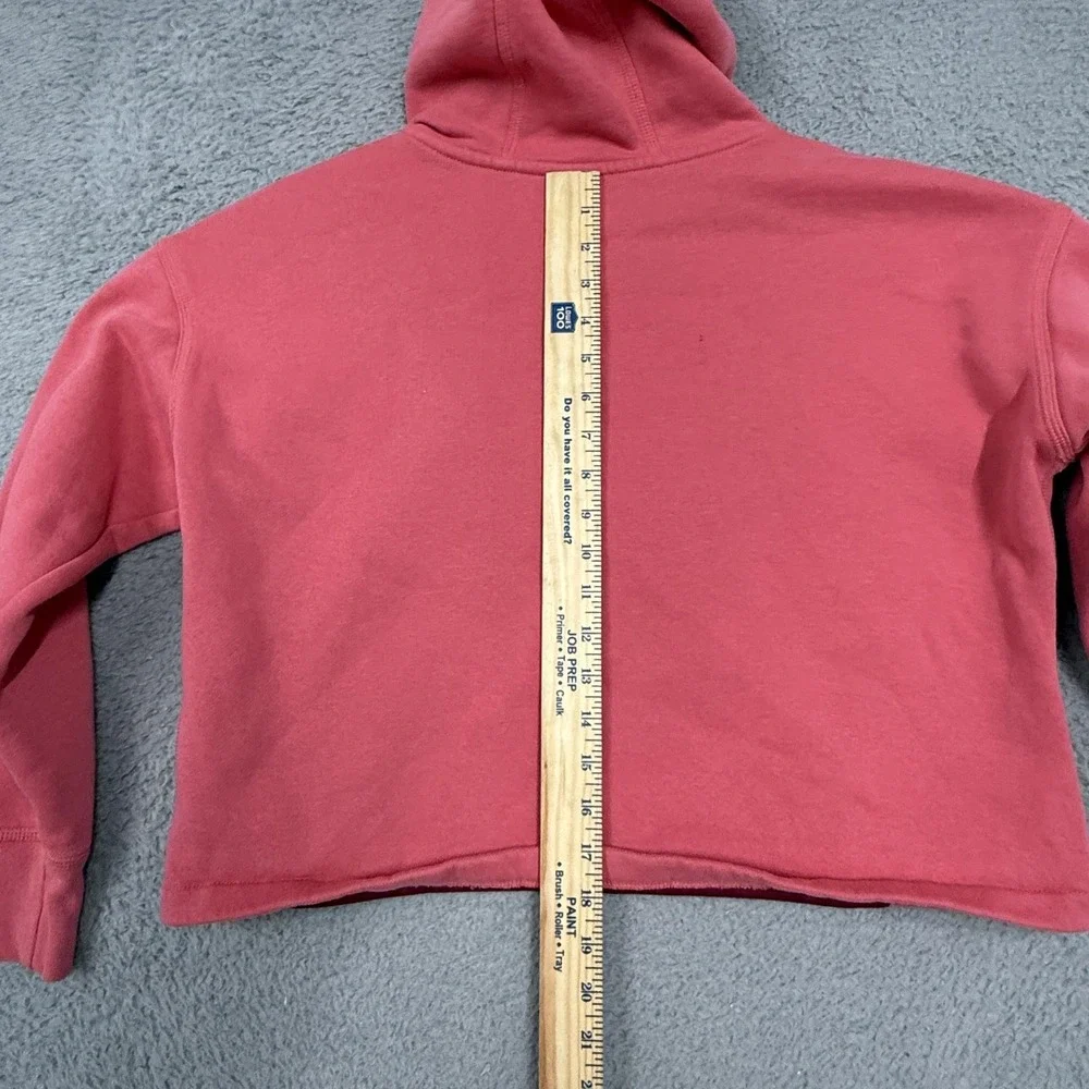 Nike Hoodie Girls XL Pink Fleece Cropped Pullover Swoosh‎ Logo DM8888-622
